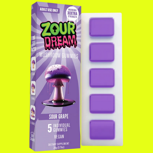 Zour Stash DREAM MIND MELTING MUSHROOM GUMMIES 5PK