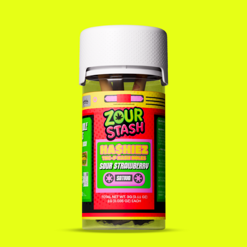 Zour Stash THCA HASHIEZ PRE ROLL 3CT JAR 3G