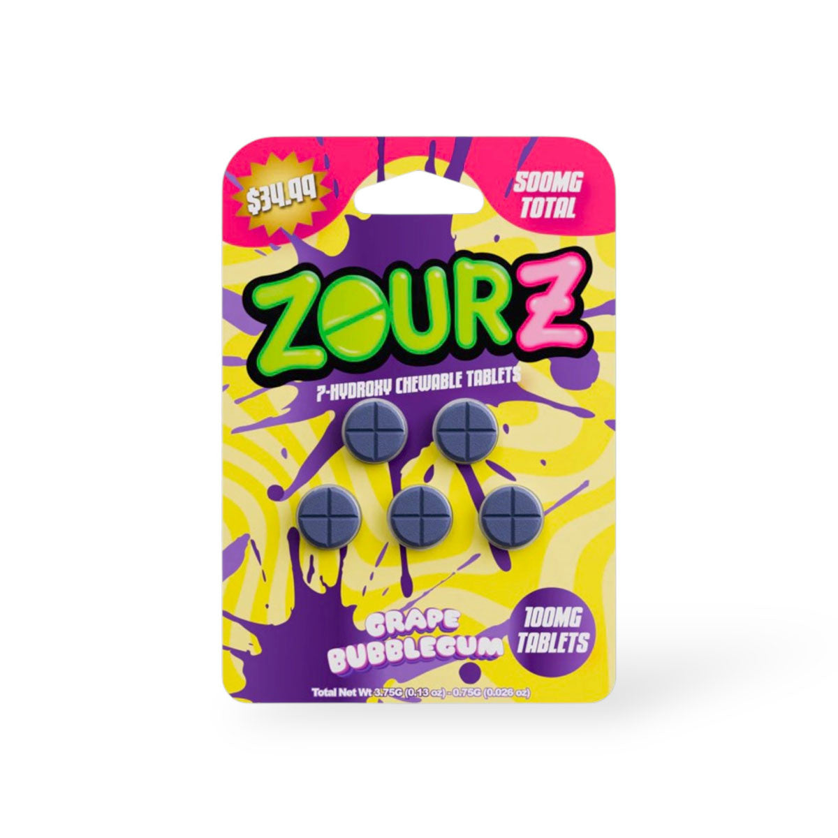 ZOURZ HYDROXY 100MG/500MG 5PK